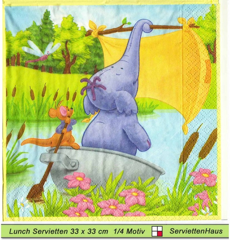 Disney Heffalump - 1 Lunch Serviette